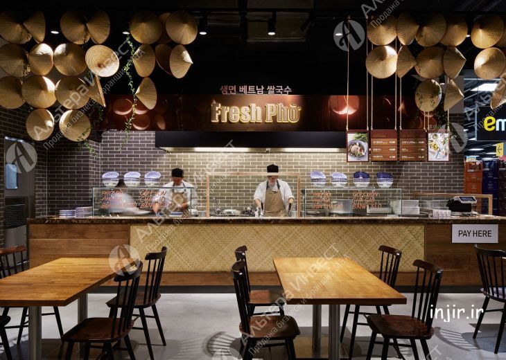 تصویری از طرح یک فود کورت 