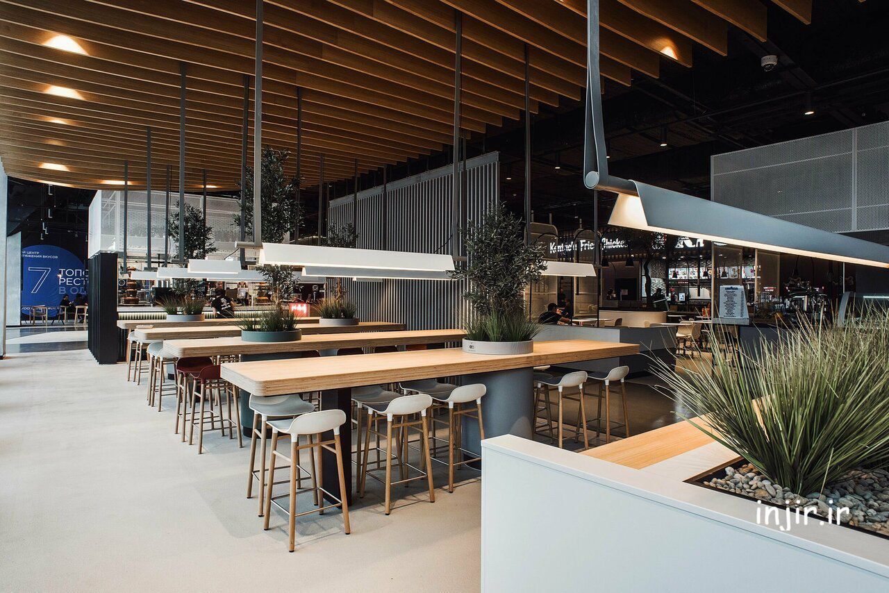 تصویری از طرح یک فود کورت 10