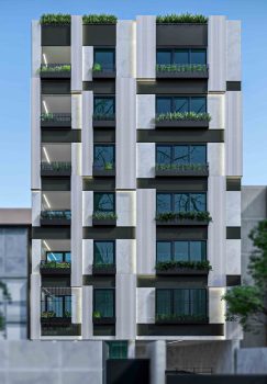 تصویر روبرو نما پروژه ساختمان P34