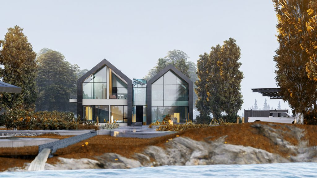 پروژه ویلا مزرعه‌ای در پشت سرا