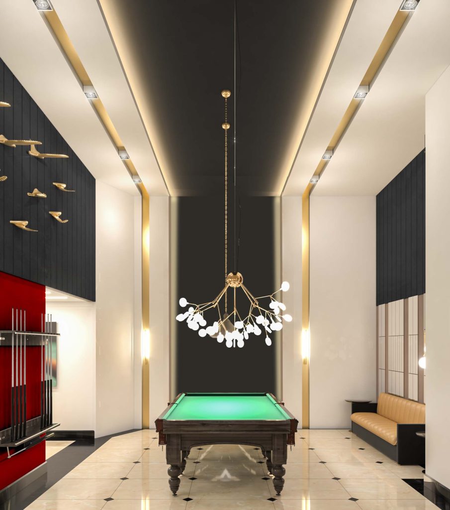 طراحی سالن بیلیارد ویکتوریا