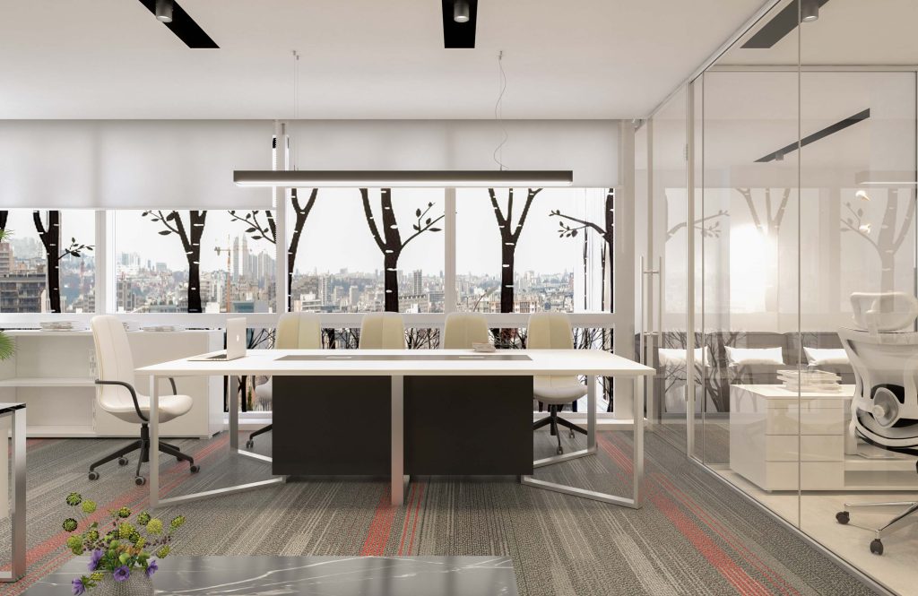 طراحی دفتر کار در ولنجک (صبا میهن)