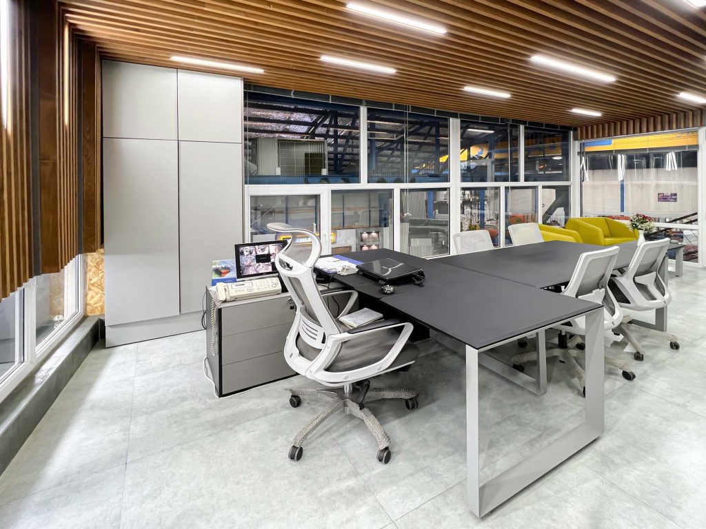 طراحی دفتر اداری فولاد مسعود در گیلان