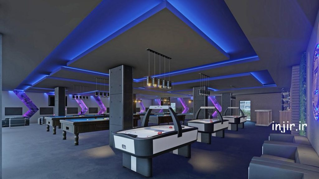 طراحی گیم سنتر + 18 تصویر اجرا شده