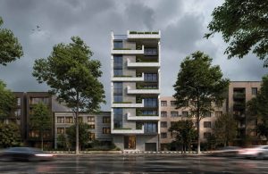 تصویر نما روبرو پروژه طراحی نما سپیدار